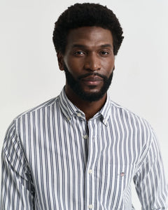 Camicia classica in popeline a righe regular fit