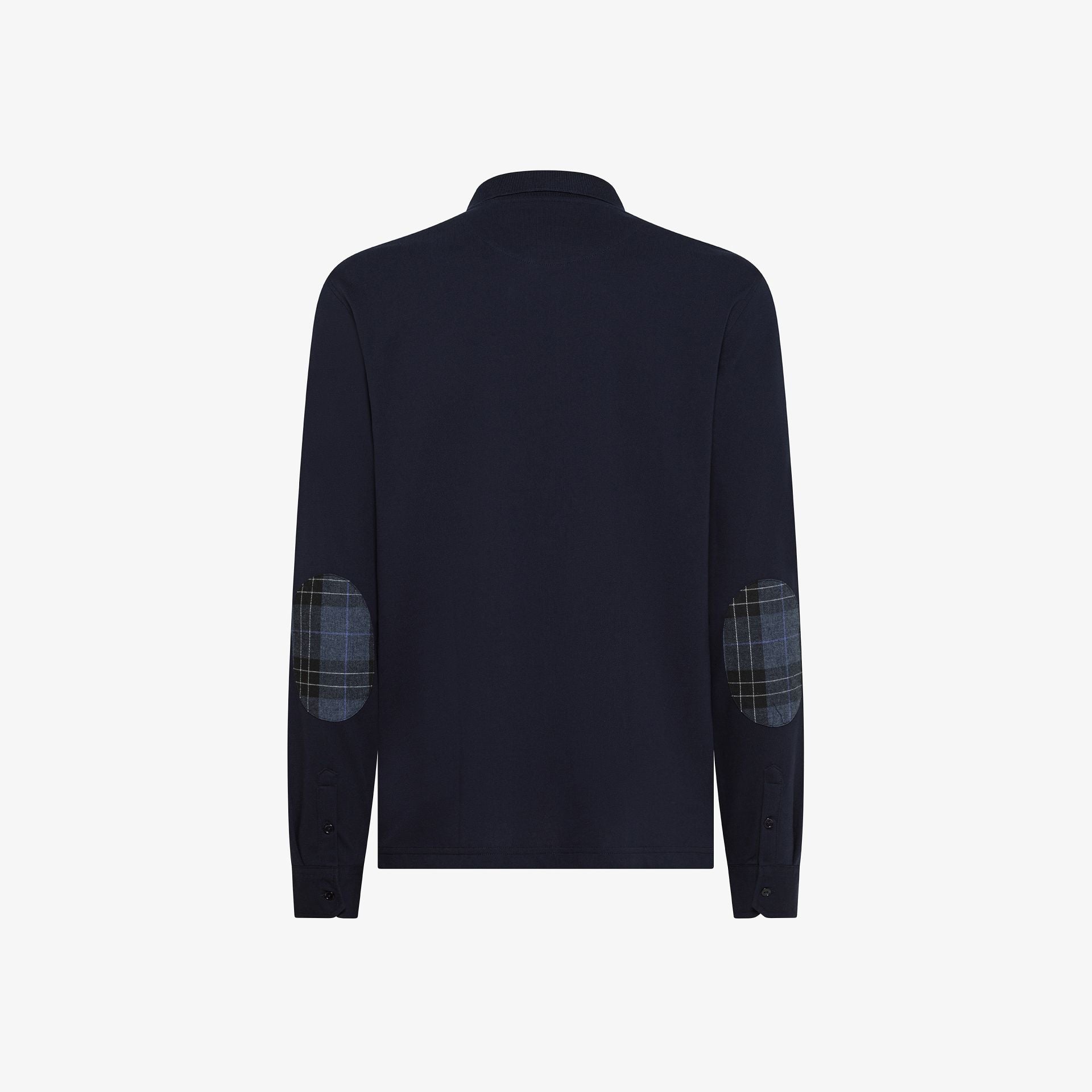 Polo in cotone con patch A45108