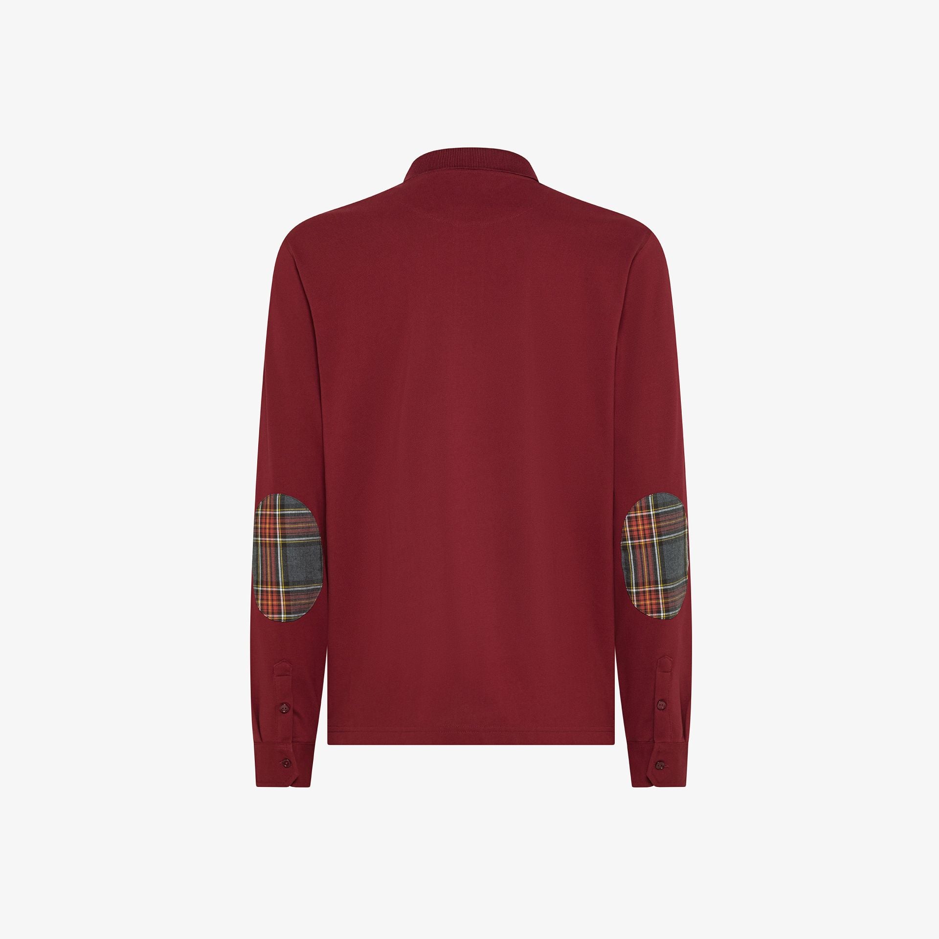 Polo in cotone con patch A45108
