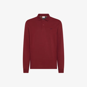 Polo in cotone con patch A45108