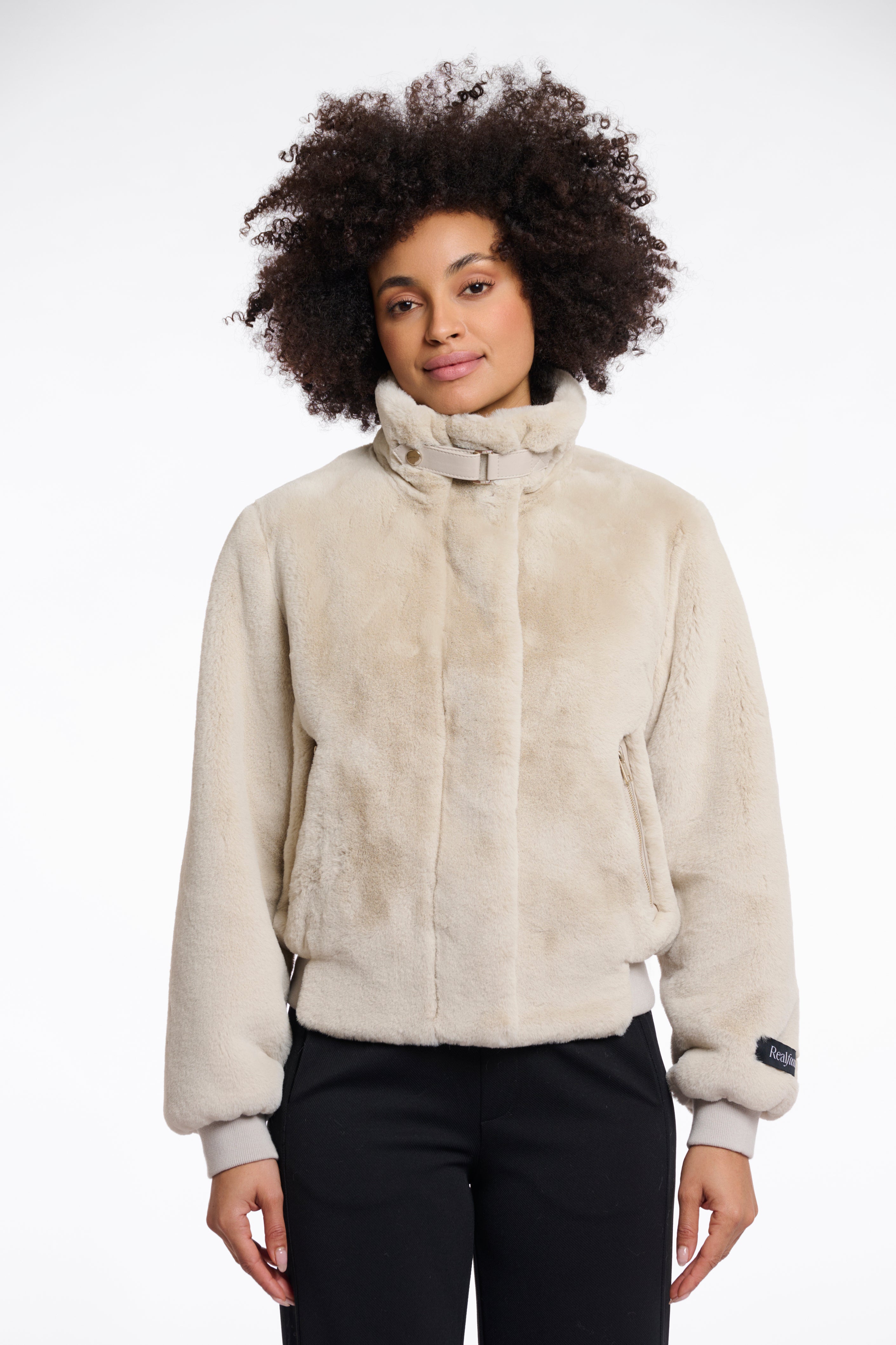 Giubbino Bomber Ecopelliccia AMBRA