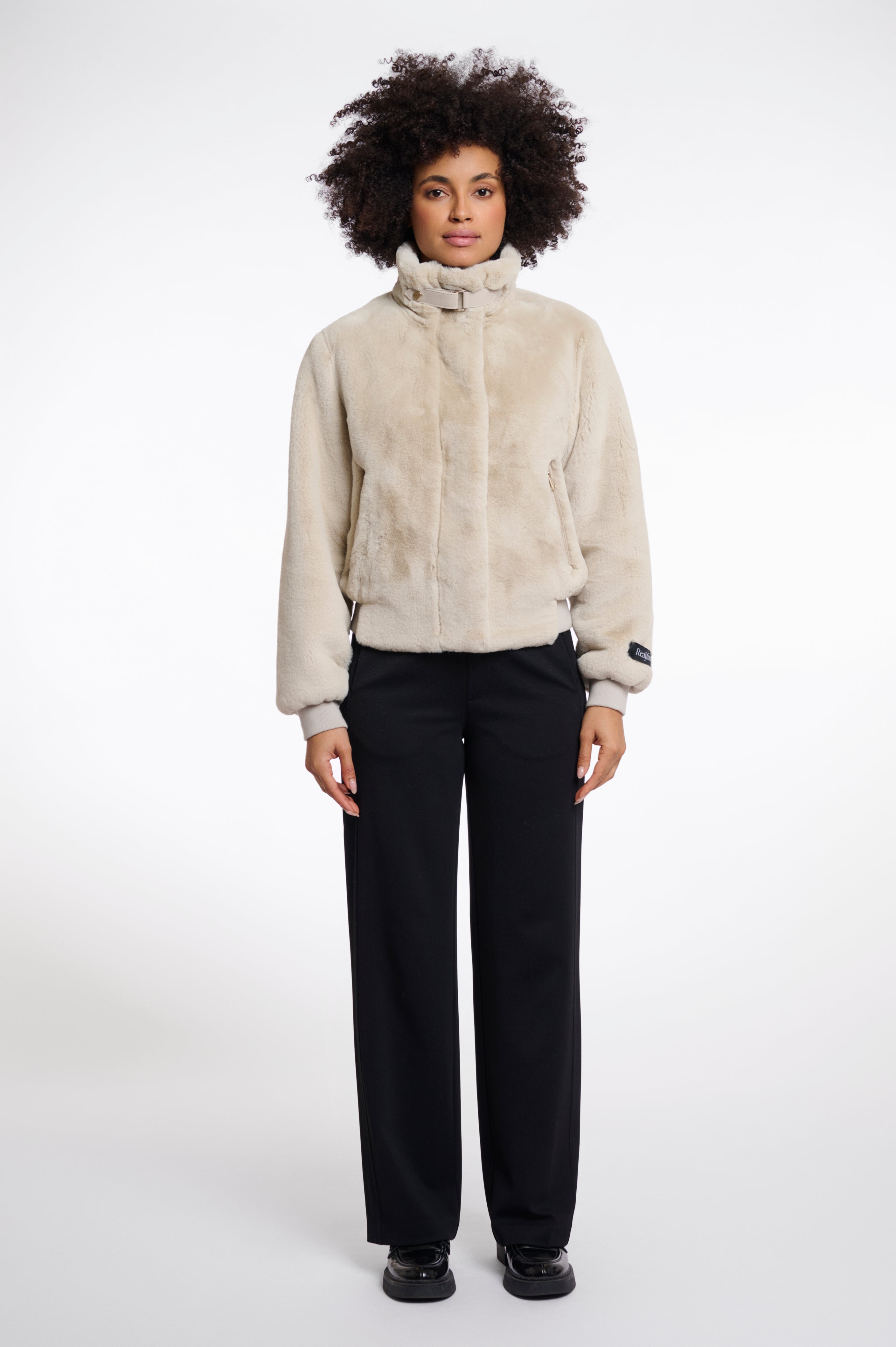 Giubbino Bomber Ecopelliccia AMBRA