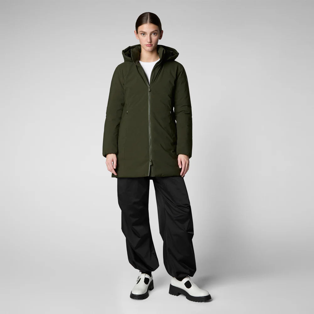 PARKA DONNA CON CAPPUCCIO RACHEL VERDE TERRA