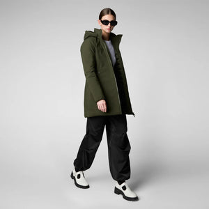 PARKA DONNA CON CAPPUCCIO RACHEL VERDE TERRA