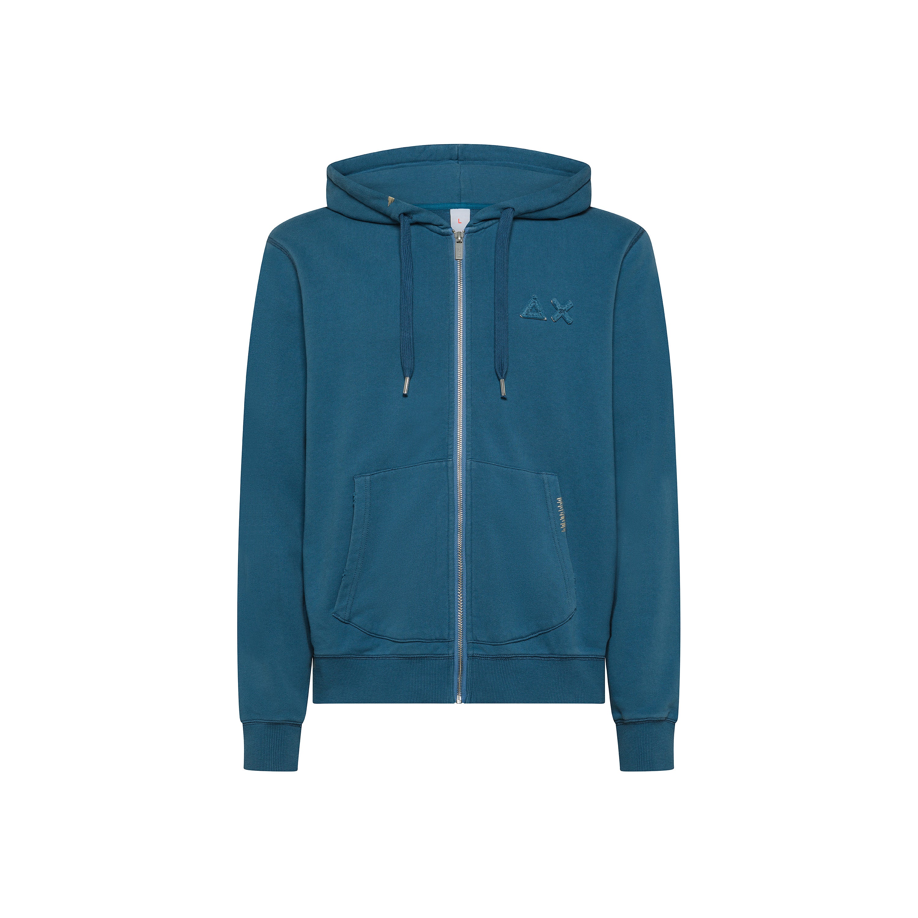 FELPA CON CAPPUCCIO ZIP VINTAGE BROKEN FLEECE F35122/80