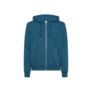 FELPA CON CAPPUCCIO ZIP VINTAGE BROKEN FLEECE F35122/80