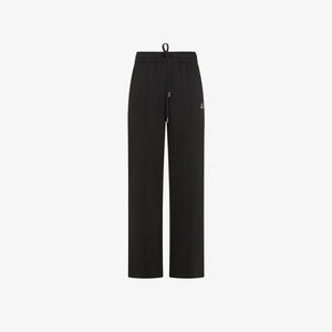 WIDE LONG PANTALONE COTONE NERO