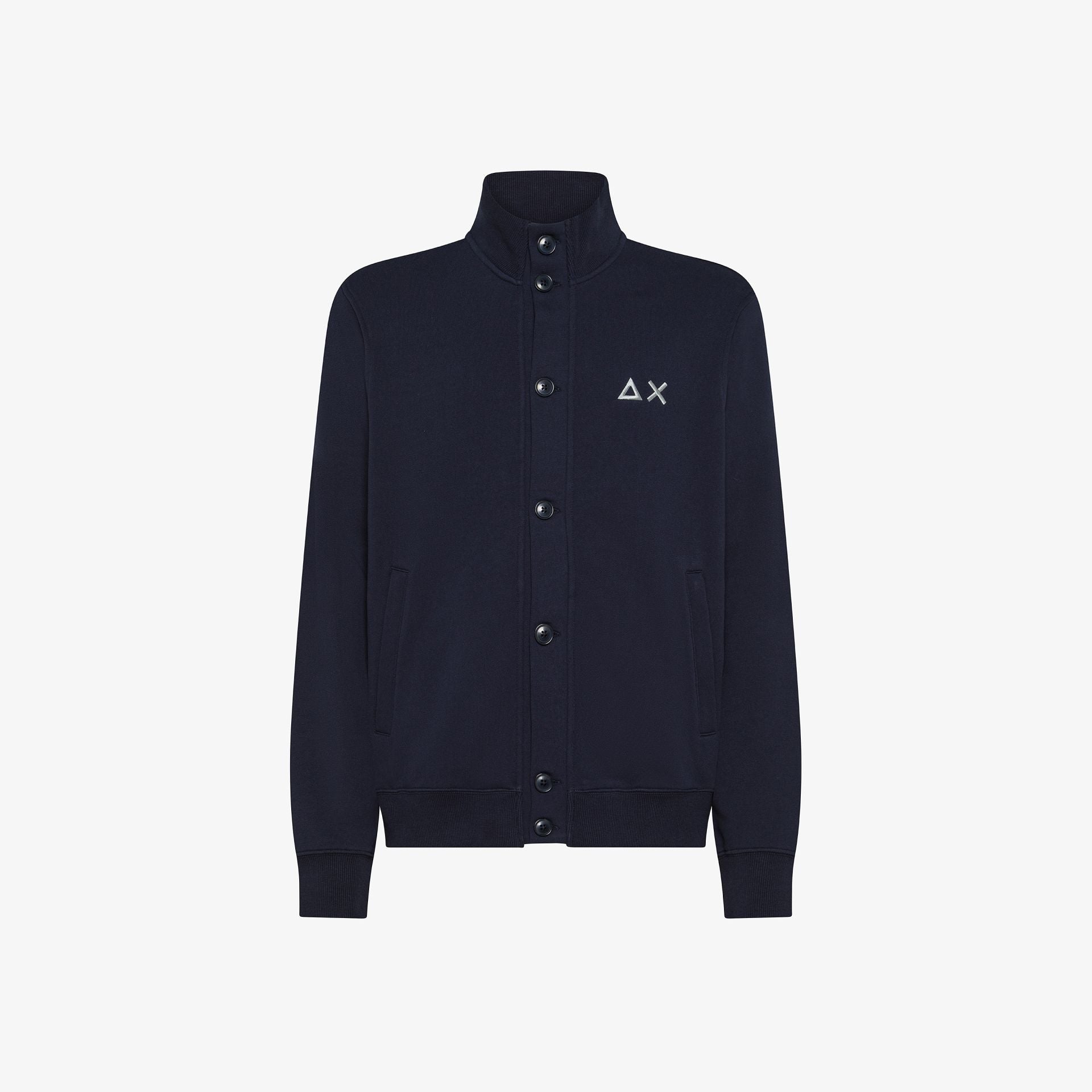 Cardigan in felpa di cotone con logo F45106