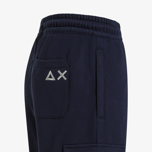 Pantaloni cargo in felpa F45141