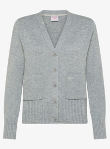 CARDIGAN SOLID L/S GRIGIO