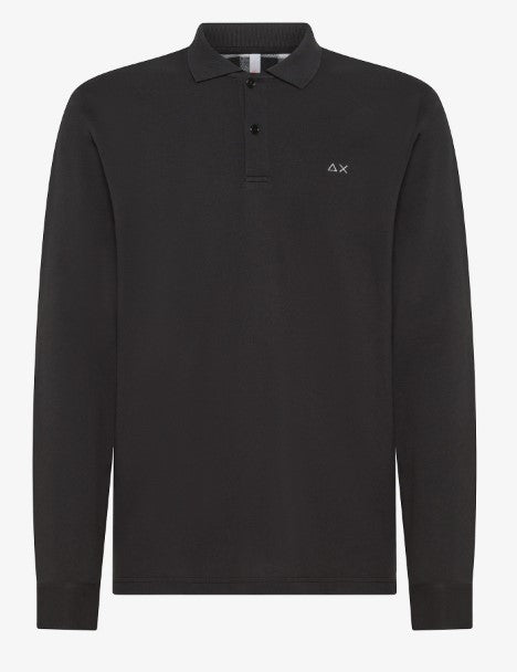 POLO CONTRAST FABRIC ELBOW EL. L/S