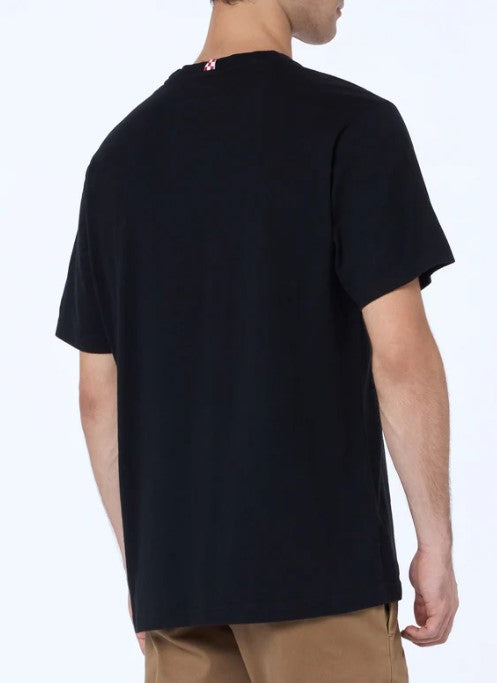 T-shirt da uomo in cotone pesante Arnott con ricamo Barman