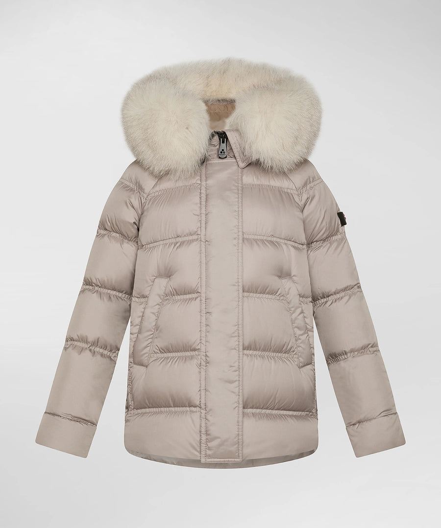 TAKAN MQS 02 FOX FUR KID  Piumino Con Pelliccia Sesamo