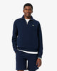 Felpa interlock a collo alto con zip