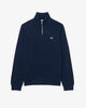 Felpa interlock a collo alto con zip
