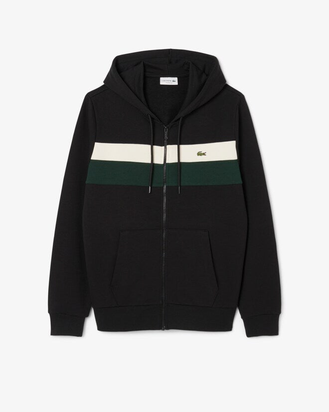 Felpa cappuccio e zip