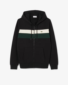 Felpa cappuccio e zip