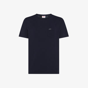 T-shirt in jersey con taschino T45107