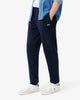 Pantaloni della tuta tapered fit in tessuto felpato