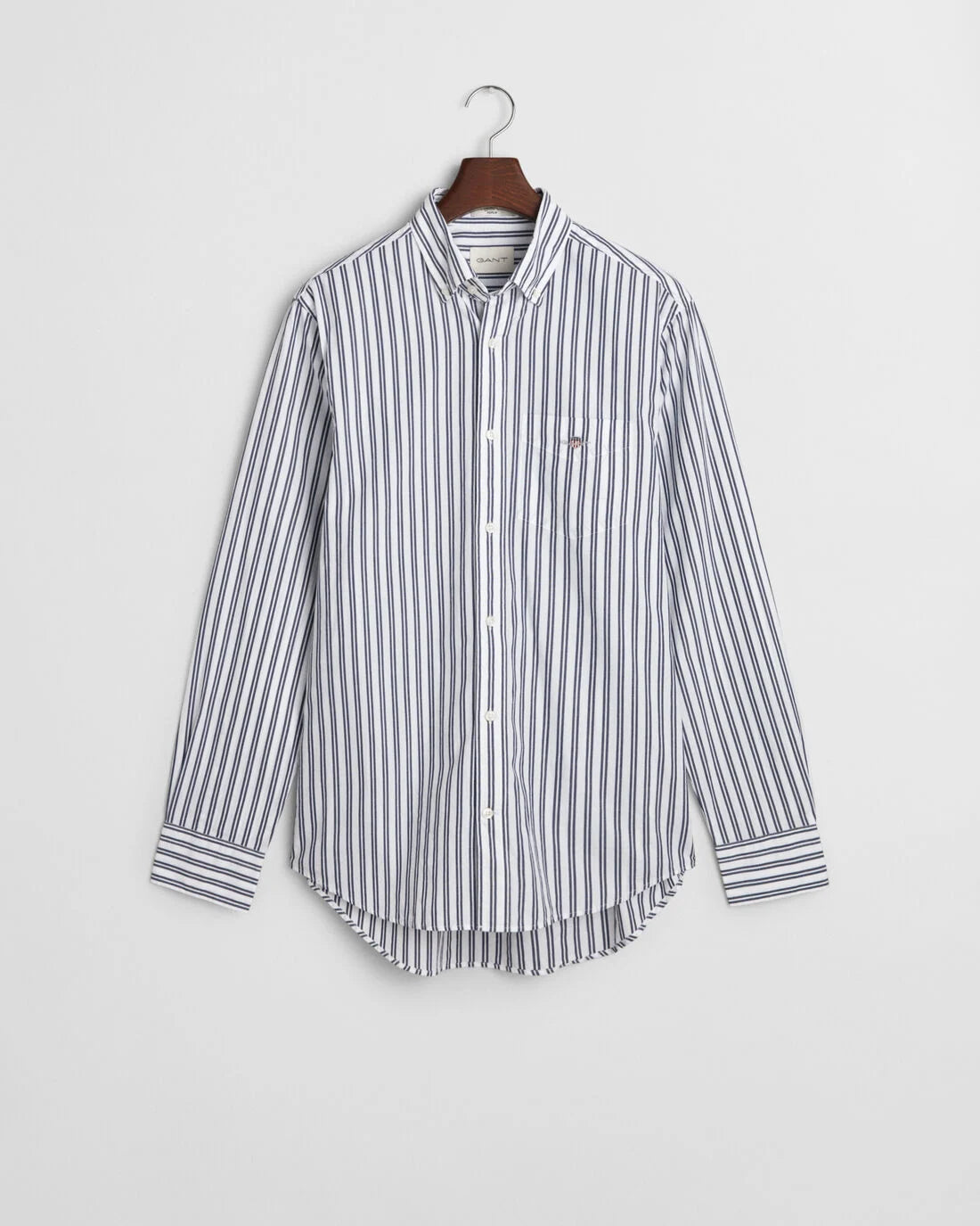 Camicia classica in popeline a righe regular fit