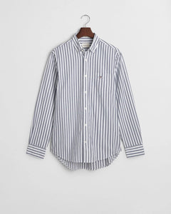 Camicia classica in popeline a righe regular fit