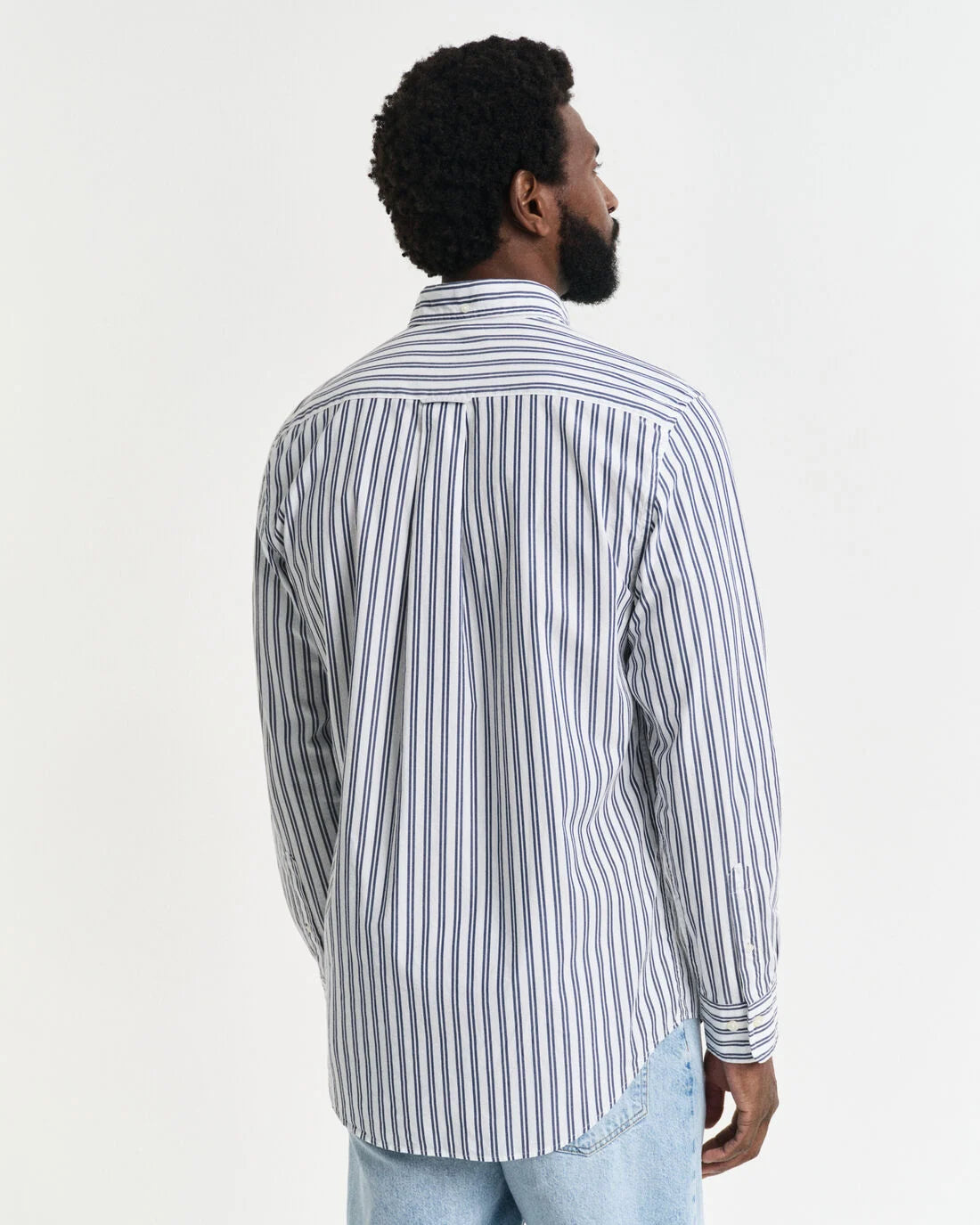 Camicia classica in popeline a righe regular fit